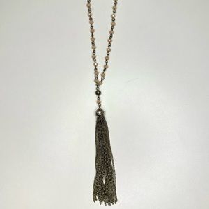 Beaded Tassel Necklace
